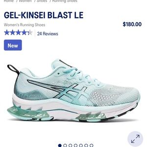Asics Gel Kinsei Blast LE Clear Blue Size 7.5 Running Shoes